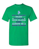Always Be Yourself Unless You Can Be An Rhode Islander Map DT Adult T-Shirt Tee