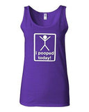 Junior I Pooped Today Funny Humor Novelty Statement Graphics Tank Top