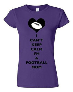 Junior I Can't Keep Calm I'm A Football Mom Player Team Sports DT T-Shirt Tee