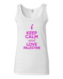 Junior Keep Calm And Love Palestine Country Nation Patriotic Sleeveless Tank Top