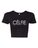 Crop Top Ladies Celfie Selfie Social Media Pic Camera Funny Humor DT T-Shirt Tee