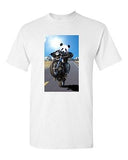Riding Bear Motorcycle Rider Tanya Ramsey Artworks Art DT Adult T-Shirts Tee