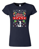 Junior Merry Christmas Hunting Dog Animals Ugly Christmas Funny DT T-Shirt Tee