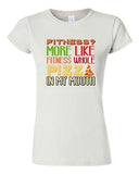 Junior Fitness? More Like Fitness Whole Pizza In My Mouth Funny DT T-Shirt Tee
