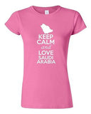 Junior Keep Calm And Love Saudi Arabia Country Patriotic Novelty T-Shirt Tee