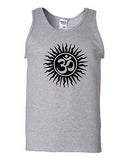 Om Aum Yoga Hindu Sanskrit God Symbol Novelty Statement Graphics Adult Tank Top