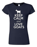 Junior Keep Calm And Love Goats Billy Goat Kid Animal Lover Humor T-Shirt Tee
