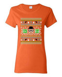 Ladies Heisenberg W. White Ugly Christmas TV Series Funny Parody DT T-Shirt Tee