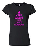 Junior Keep Calm And Love Cameroon Country Nation Patriotic Novelty T-Shirt Tee