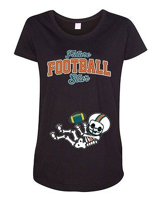 Future Football Star Miami Baby Skeleton Maternity DT T-Shirt Tee