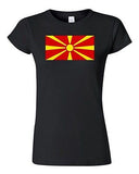 Junior Macedonia Country Flag Europe Skopje Nation State Patriot DT T-Shirt Tee