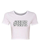 Crop Top Ladies Selfie Social Media Photo Pic Camera Funny Humor DT T-Shirt Tee