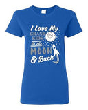 Ladies I Love My Grand Kids To The Moon And Back Funny Humor DT T-Shirt Tee