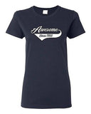Ladies Awesome Since 1966 With Tail Happy Birthday Gift Funny DT T-Shirt Tee