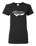 Ladies Awesome Since 1986 With Tail Happy Birthday Gift Funny DT T-Shirt Tee
