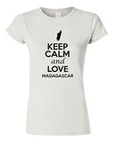 Junior Keep Calm And Love Madagascar Country Patriotic Novelty T-Shirt Tee