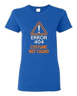 Ladies Costume Error 404 Not Found Halloween Orange Funny Humor DT T-Shirt Tee