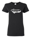 Ladies Awesome Since 1976 With Tail Happy Birthday Gift Funny DT T-Shirt Tee