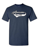 Awesome Since 1974 With Tail Age Happy Birthday Gift Funny DT Adult T-Shirt Tee