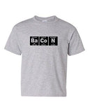 Bacon Strips Elements Chemistry Funny Geek Nerd Novelty Youth Kids T-Shirt Tee