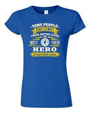 Junior Firefighter Rescue Hero I Married Mine Husband Funny Humor DT T-Shirt Tee