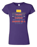 Junior Always Be Yourself Unless You Can Be An Kansan Map Star DT T-Shirt Tee