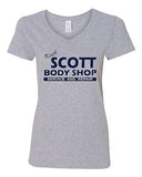 V-Neck Ladies Keith Scott One Tree Hill Body Shop North Carolina TV T-Shirt Tee