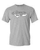 Awesome Since 1967 With Tail Age Happy Birthday Gift Funny DT Adult T-Shirt Tee