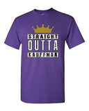 Straight Outta Kauffman Crown Baseball Sports DT Adult T-Shirt Tee