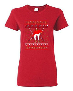 Ladies Bling Santa Sweater Music Cellphone Ugly Christmas Funny DT T-Shirt Tee