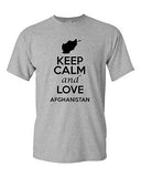 Keep Calm And Love Afghanistan Country Patriotic Novelty Adult T-Shirt Tee