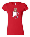 Junior Randy Otter Hot Chocolate Cup Desserts Funny Arts Portray DT T-Shirt Tee
