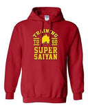 Training To Go Super Saiyan Anime Gym Workout Funny Parody DT Sweatshirt Hoodie