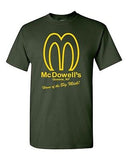 McDowell's Restaurant Queens NY Funny Parody Movie Novelty Adult DT T-Shirt Tee