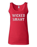 Junior Wicked Smaht Genius Novelty Statement Sleeveless Graphics Tank Top