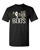 I'm Just Here for the Boos Funny Halloween Drinking Beer Adult DT T-Shirt Tee