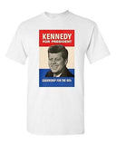 Adult John F. Kennedy 1960 Campaign Poster Retro Vintage DT Funny Humor T-Shirt