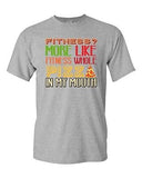 Fitness? More Like Fitness Whole Pizza In My Mouth Funny DT Adult T-Shirt Tee