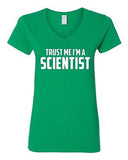 V-Neck Ladies Trust Me I'm A Scientist Science Experiment Funny T-Shirt Tee