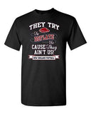 They Try To Deflate Us Cause They Ain't Us Football Champs Adult DT T-Shirt Tee