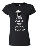 Junior Keep Calm And Drink Tequila Drunk Alcohol Drinks Funny DT T-Shirt Tee