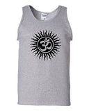 Om Aum Yoga Hindu Sanskrit God Symbol Novelty Statement Graphics Adult Tank Top
