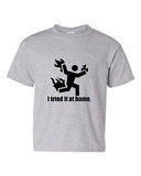 I Tried It At Home Funny Humor Novelty Youth Kids T-Shirt Tee