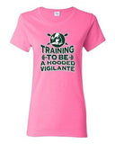 Ladies Training To Be A Hooded Comic Vigilante Arrow TV Series DT T-Shirt Tee