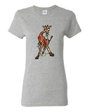 Ladies Zombie Giraffe Undead Monster Animals Horror Apocalypse DT T-Shirt Tee