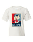 Donald Trump Nope 2016 Vote for President Campaign DT Youth Kids T-Shirt Tee