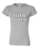 Junior Selfie Queen Crown Selfy Pic Photo Camera Funny Humor DT T-Shirt Tee