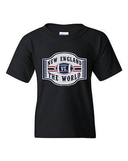 New England VS The World Football Champions Sports Fan DT Youth Kids T-Shirt Tee