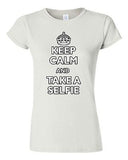 Junior Keep Calm And Take A Selfie Selfy Photo Camera Funny Humor DT T-Shirt Tee