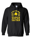 Training To Go Super Saiyan Anime Gym Workout Funny Parody DT Sweatshirt Hoodie